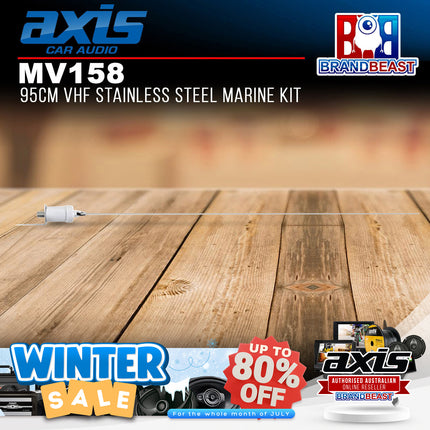 Axis MV158 VHF Stainless Steel Marine Kit 95cm