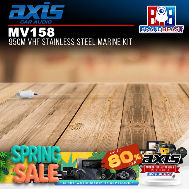 Axis MV158 VHF Stainless Steel Marine Kit 95cm
