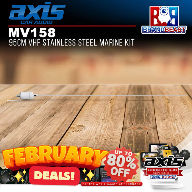 Axis MV158 VHF Stainless Steel Marine Kit 95cm