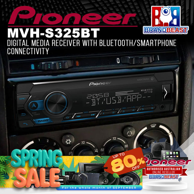 Pioneer MVH-S325BT Digital Media Receiver with Bluetooth/Smartphone Connectivity