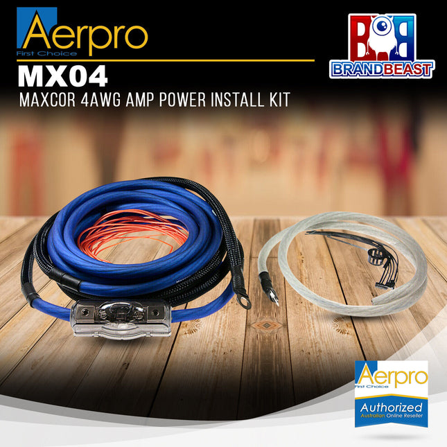 Aerpro MX04 MAXCOR 4AWG AMP Power Install Kit