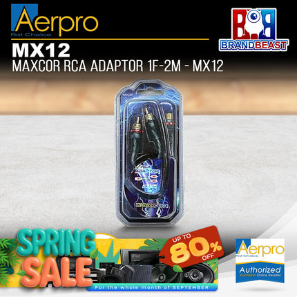 Aerpro MX12 MAXCOR RCA Adaptor 1F-2M