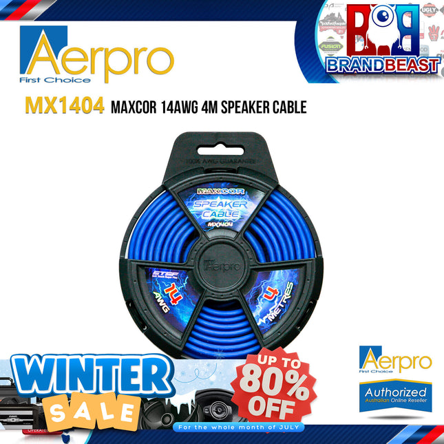 Aerpro MX1404 MAXCOR 14AWG 4M Speaker Cable