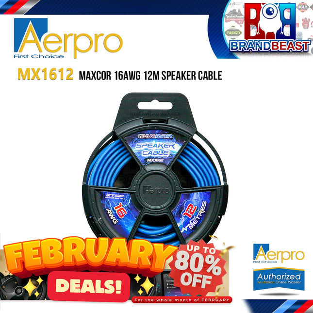 Aerpro MX1612 MAXCOR 16AWG 12M Speaker Cable