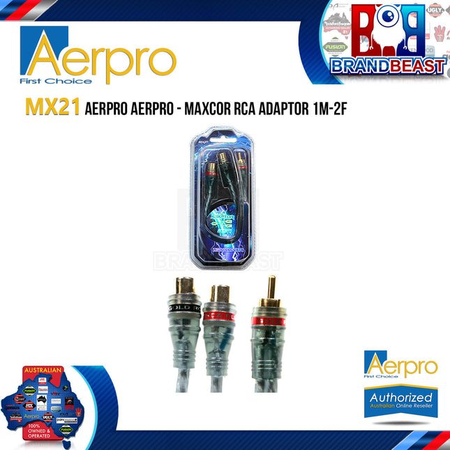 Aerpro MX21 MAXCOR RCA Adaptor 1M-2F