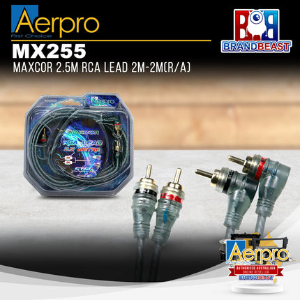 Aerpro MX255 Maxcor 2.5M RCA Lead 2M-2M (R/A)