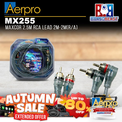 Aerpro MX255 Maxcor 2.5M RCA Lead 2M-2M (R/A)