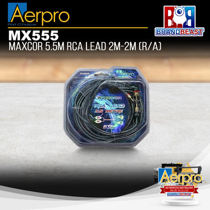Aerpro MX555 MAXCOR 5.5M RCA Lead 2M-2M (R/A)