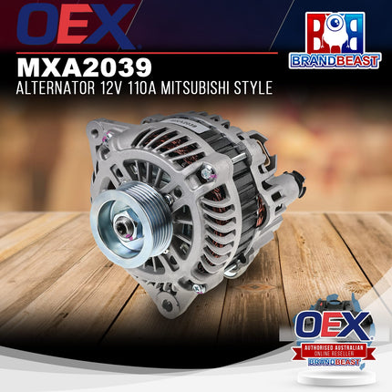 OEX MXA2039 Alternator 12V 110A Mitsubishi Style