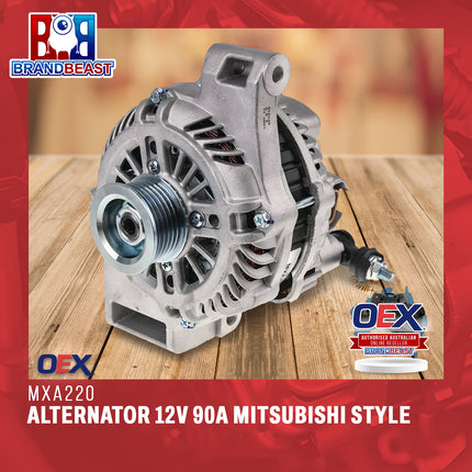 OEX MXA220 Alternator 12V 90A Mitsubishi Style