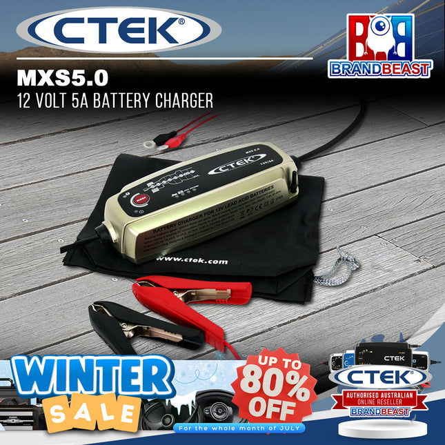 CTEK MXS 5.0: 12V 5A Battery Charger