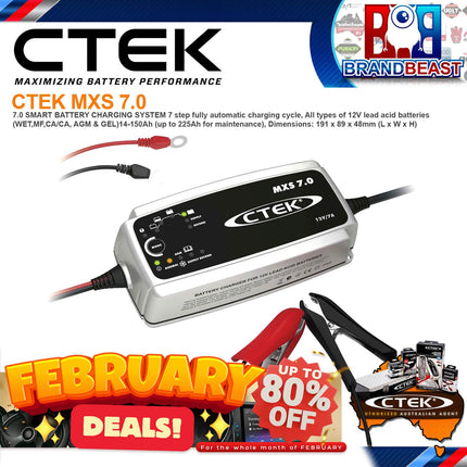 CTEK MXS70 12V 7A Battery Charger and Maintainer