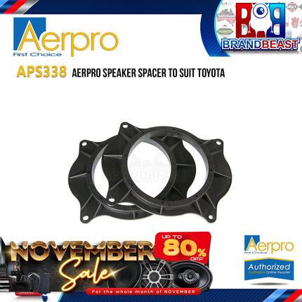 Aerpro APS338 Speaker Spacer to Suit Toyota