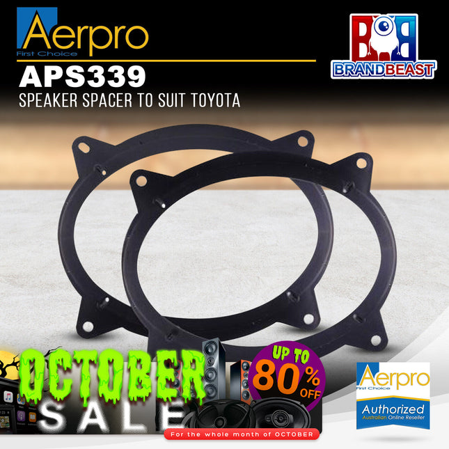 Aerpro APS339 Factory Speaker Adaptor Spacers Suit Toyota Camry