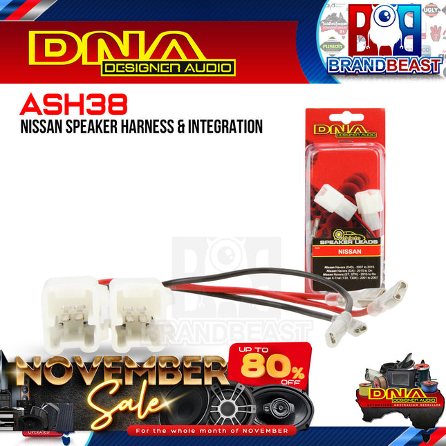 DNA ASH38 Speaker Harness To Suit Nissan