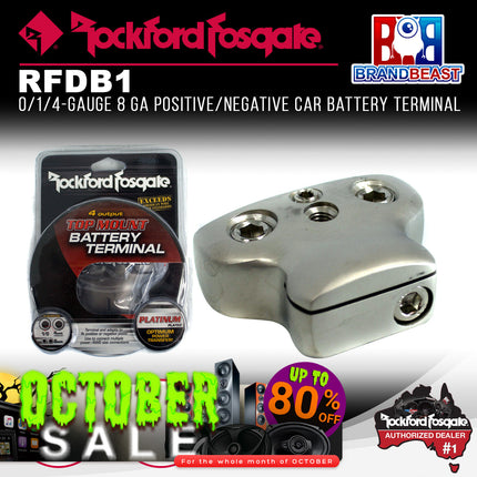 Rockford Fosgate RFDB1 4 AWG or 1/0 AWG Positive-Negative Battery Terminal