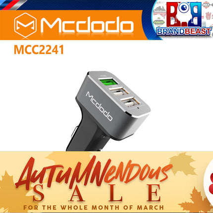 Mcdodo Mcc2241 3 Way Smart Usb 5.2A Car Charger Qc3.0 Antennas &amp; Communications