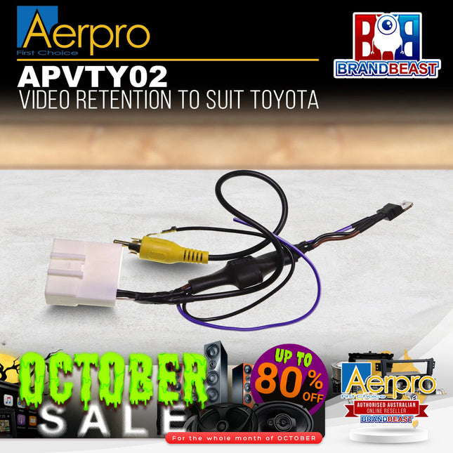 Aerpro APVTY02 Video Retention Harness Suit Various Toyota Vehicles