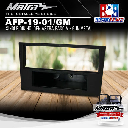 Metra AFP-19-01/GM Single DIN Holden Astra Fascia - Gun Metal