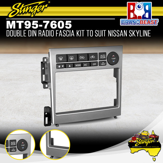 Metra MT95-7605 Double DIN Radio Fascia Kit To Suit Nissan Skyline 2005-2007