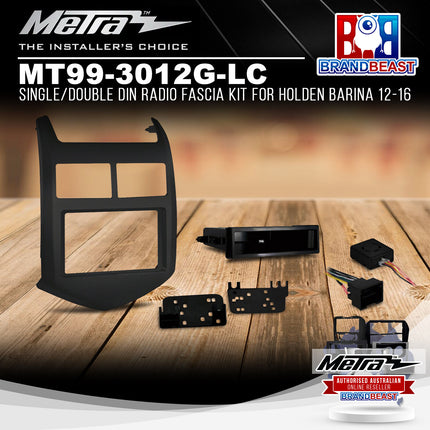 Metra MT99-3012G-LC Single/Double DIN Radio Fascia Kit Suit Holden Barina