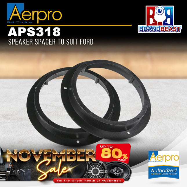 Aerpro APS318 6.5" Front Speaker Adaptor Suit Mercedes/Ford Various Vehicles