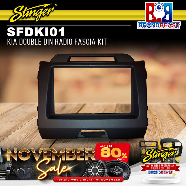 Stinger SFDKI01 Kia Double DIN Radio Fascia Kit