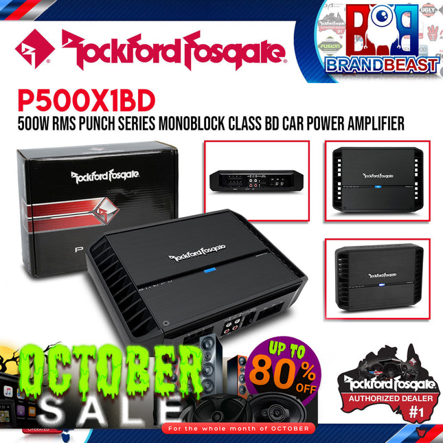 Rockford Fosgate P500X1bd Punch 500 Watt Class-bd Mono Amplifier