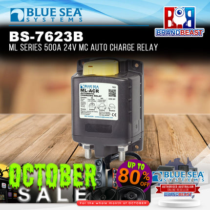 Blue Sea Systems BS-7623B ML Series 500A 24V MC Auto Charge Relay