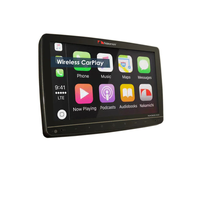 Nakamichi NA3625-WUX 10.1" Flip-Out CarPlay Android Auto Single DIN Receiver