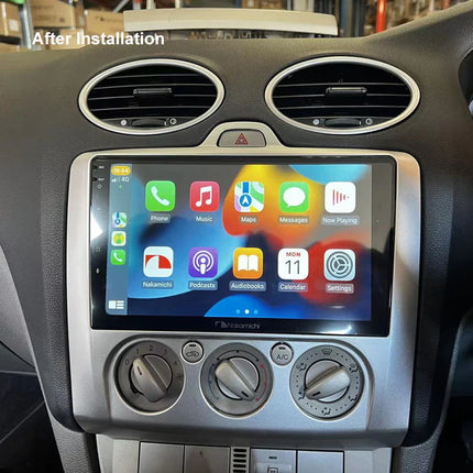 Nakamichi NA9FORDFOCUSAUTO20042011 Android NA9 Wireless Apple CarPlay Android Auto Sat Nav Compatible with Ford Focus Auto Air Con 2004-2011