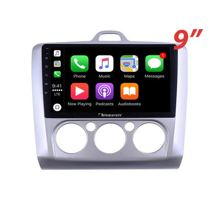 Nakamichi NA9FORDFOCUSMANUAL20042011 Android NA9 Wireless Apple CarPlay Android Auto Sat Nav Compatible with Ford Focus Manual Air Con 2004-2011