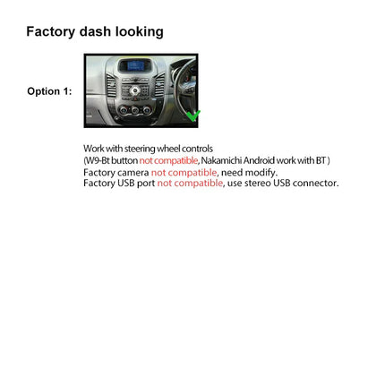 Nakamichi NA9FORDRANGER20122015 Android NA9 Wireless Apple CarPlay Android Auto Sat Nav Compatible with Ford Ranger 2012-2015