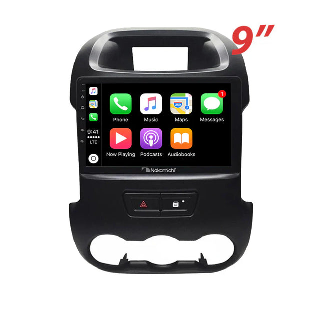 Nakamichi NA9FORDRANGER20122015 Android NA9 Wireless Apple CarPlay Android Auto Sat Nav Compatible with Ford Ranger 2012-2015