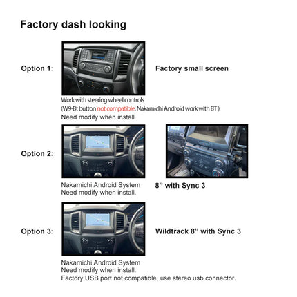 Nakamichi NA9FORDRANGER2015ON Android NA9 Wireless Apple CarPlay Android Auto Sat Nav Compatible with Ford Ranger 2015+