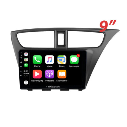Nakamichi NA9HONDACIVIC20122015HATCH Android NA9 Wireless Apple CarPlay Android Auto Sat Nav Compatible with Honda Civic 2012-2015 Hatch