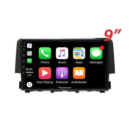 Nakamichi NA9HONDACIVIC2015ON Android NA9 Wireless Apple CarPlay Android Auto Sat Nav Compatible with Honda Civic 2015+
