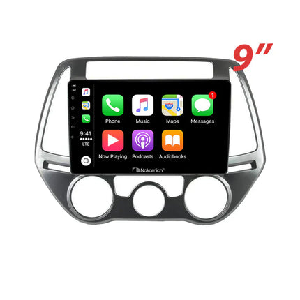 Nakamichi NA9HYUNDAII2020122015 Android Wireless Apple CarPlay Android Auto Sat Nav Solution Compatible with Hyundai i20 2012-2015