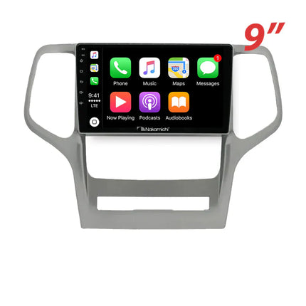Nakamichi NA9JEEPGRANDCHEROKEE20112013 Android Wireless Apple CarPlay Android Auto Sat Nav Solution Compatible with Jeep Grand Cherokee 2011-2013