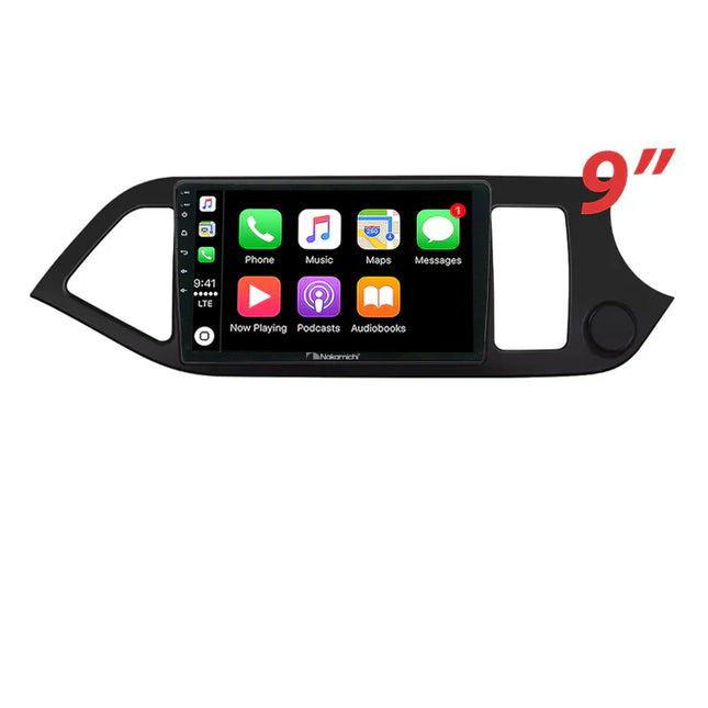 Nakamichi Android NA9KIAPICANTO20112017 Wireless Apple CarPlay Android Auto Sat Nav Solution Compatible with Kia Picanto 2011-2017
