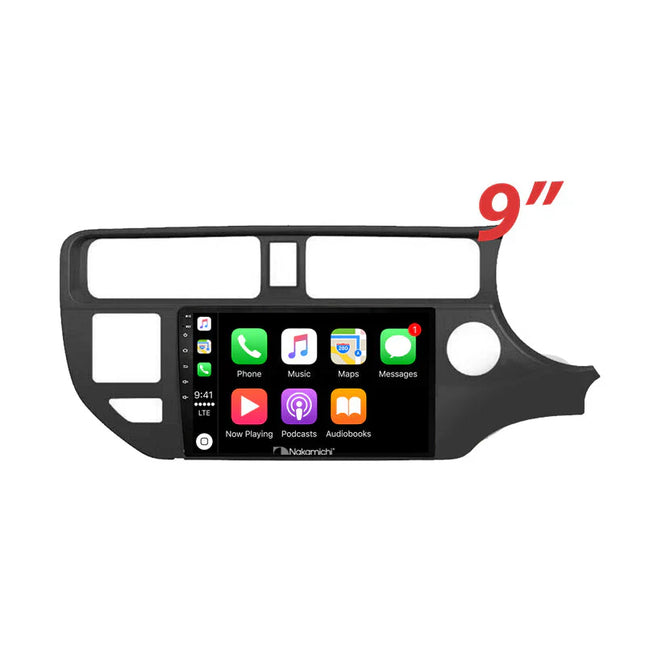 Nakamichi NA9KIARIO20122014 Android Wireless Apple CarPlay Android Auto Sat Nav Solution Compatible with Kia Rio 2012-2014
