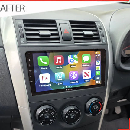 Nakamichi NA9TOYOTACOROLLA20072011L Android NA9 Wireless Apple CarPlay Android Auto Sat Nav Compatible with Toyota Corolla 2007-2011 Large