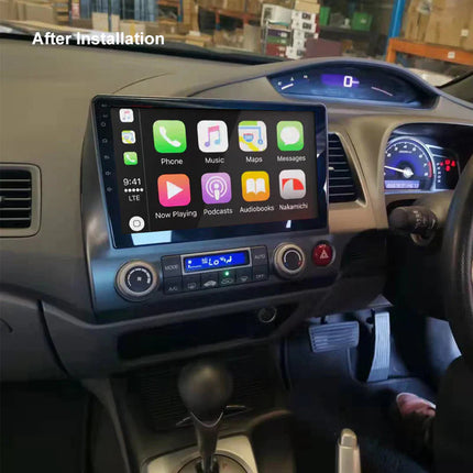 Nakamichi NAXHONDACIVIC20062011SEDAN Android NAX Wireless Apple CarPlay Android Auto Sat Nav Compatible with Honda Civic 2006-2011 Sedan