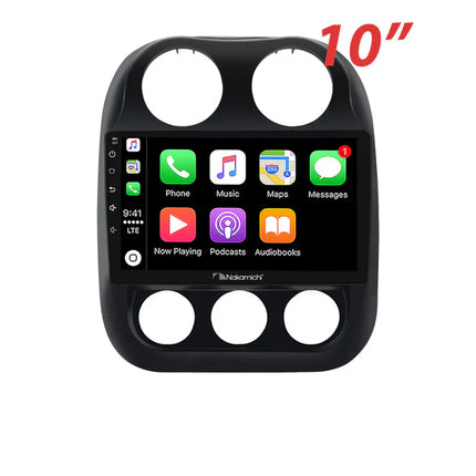 Nakamichi NAXJEEPCOMPASS20102016 Android Wireless Apple CarPlay Android Auto Sat Nav Solution Compatible with Jeep Compass 2010-2016