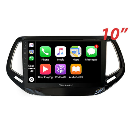 Nakamichi NAXJEEPCOMPASS2017ON Android NAX Wireless Apple CarPlay Android Auto Sat Nav Compatible with Jeep Compass 2017+