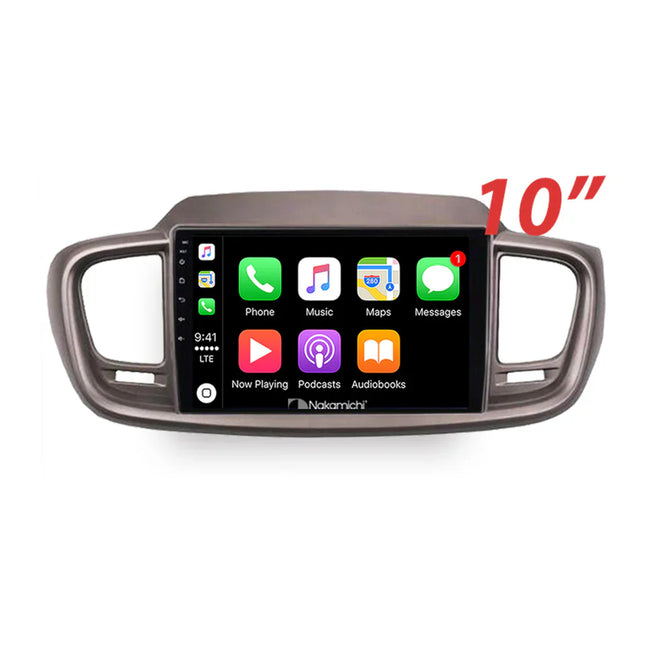 Nakamichi NAXKIASORENTO20152019 Android NAX Wireless Apple CarPlay Android Auto Sat Nav Compatible with Kia Sorento 2015-2019