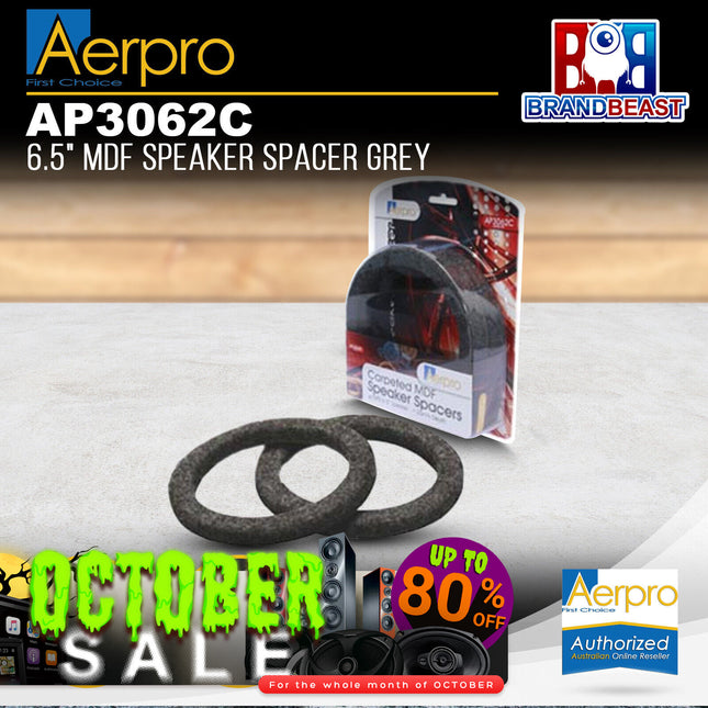 Aerpro AP3062C 6.5" MDF Grey Speaker Spacers