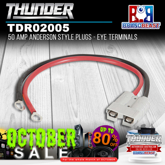 Thunder TDR02005 50 Amp Anderson Style Plugs - Eye Terminals