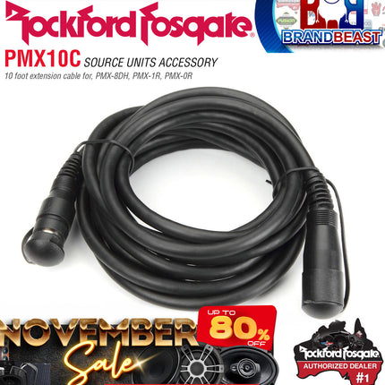 Rockford Fosgate PMX10C Punch Marine 10 Foot Extension Cable