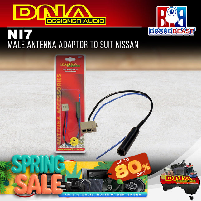 DNA NI-7 Male Antenna Adaptor To Suit Nissan
